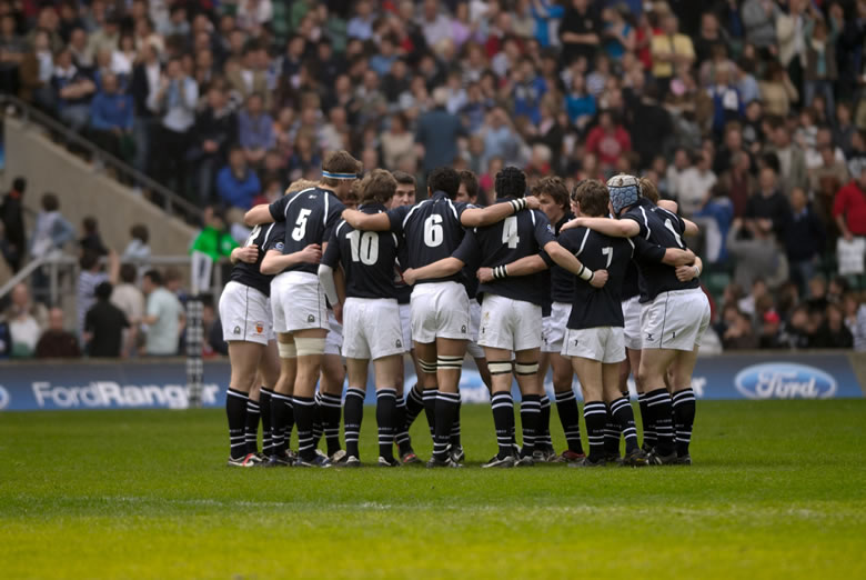 The winning 1st XV team at Twickenham